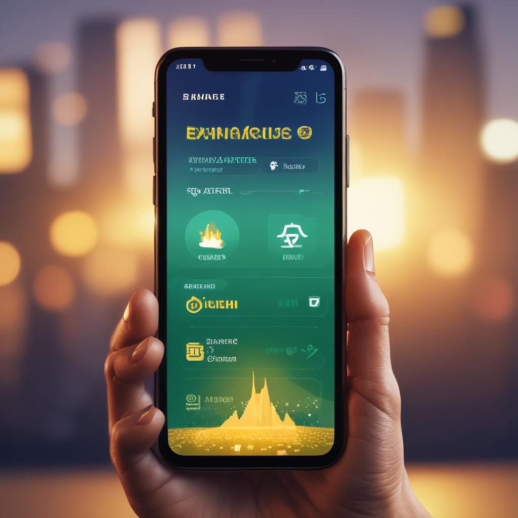 Hand holding a smartphone displaying the Binance app with a glowing 'Claim Your Reward!' notification.