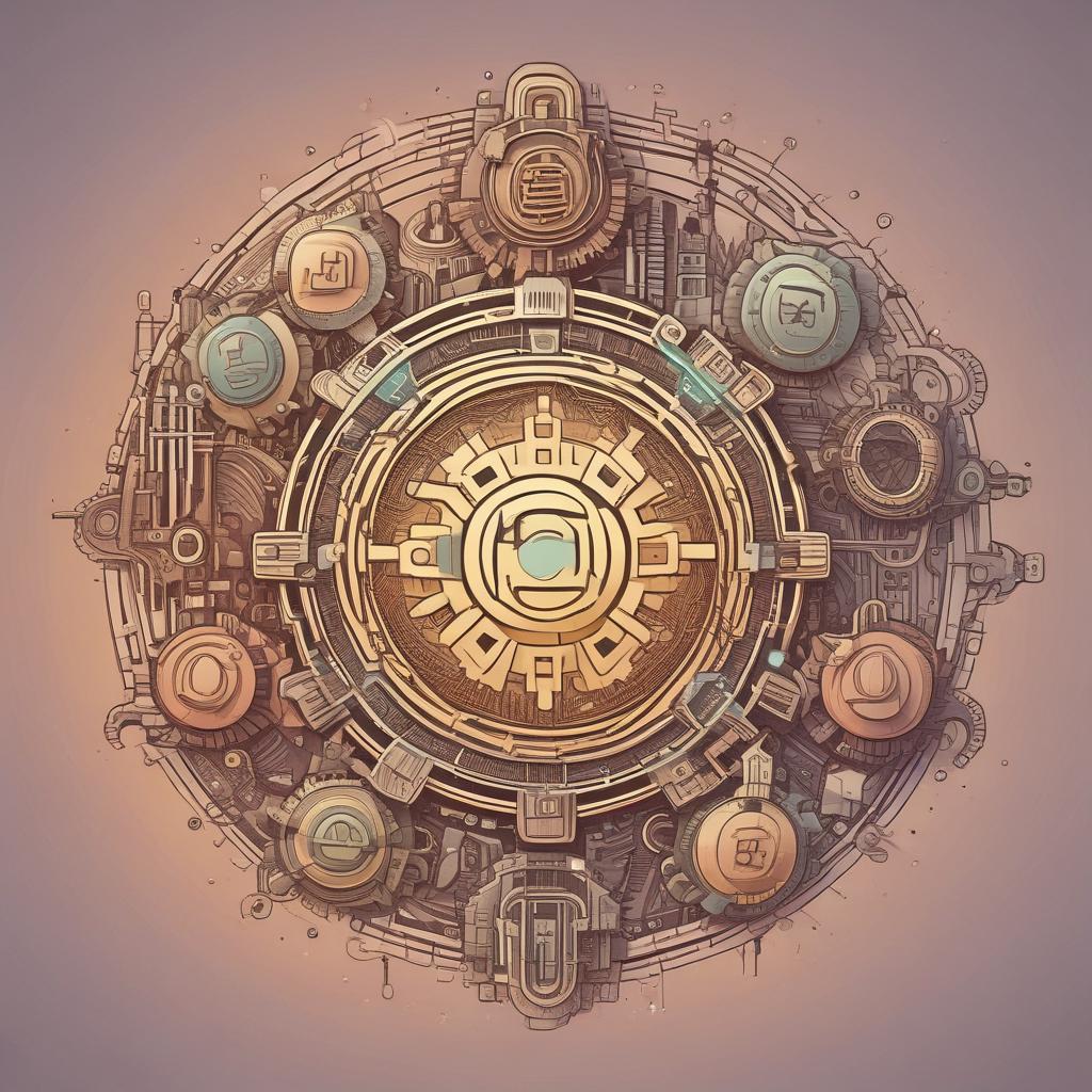 Abstract illustration of various crypto exchange rewards like coins, growth, and digital mechanisms.