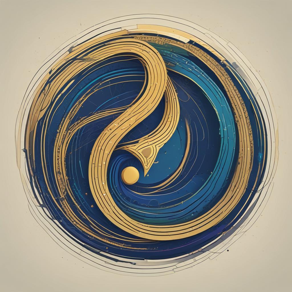 Abstract golden and green spiral representing exponential crypto wealth growth.