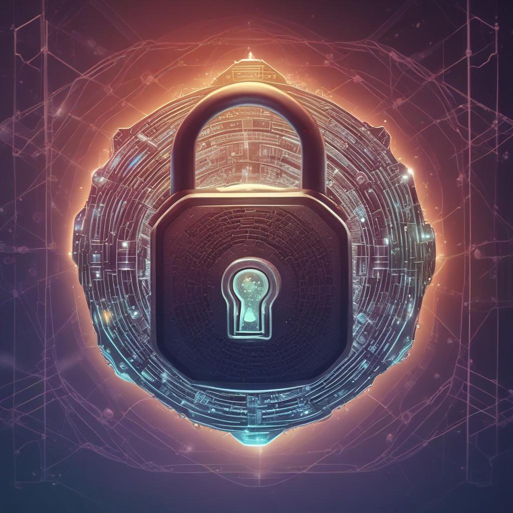 Secure blockchain network with a lock, symbolizing trusted USDC earning opportunities.