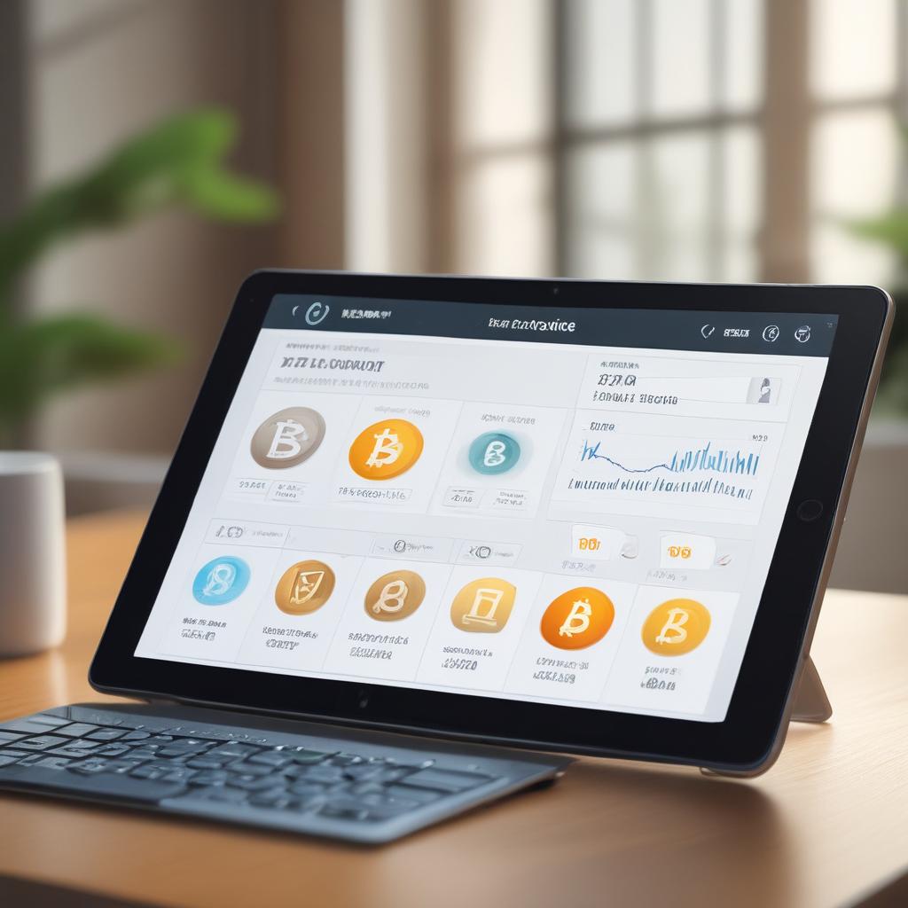 Person on a tablet watching USDC earnings grow, depicting passive income and financial freedom.