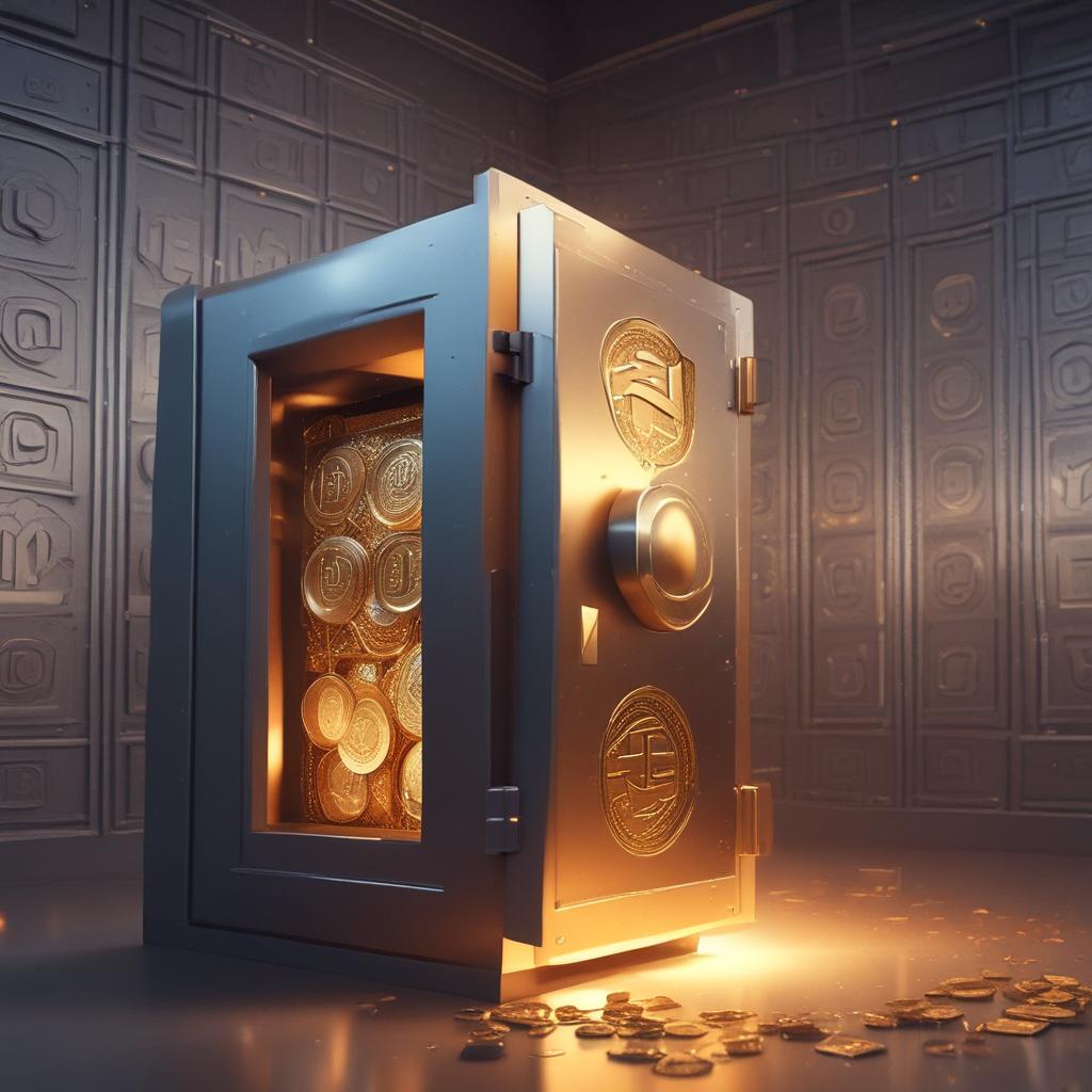 Digital vault unlocking, revealing a treasure of crypto and financial benefits, representing bonus claims and wealth accumulation.